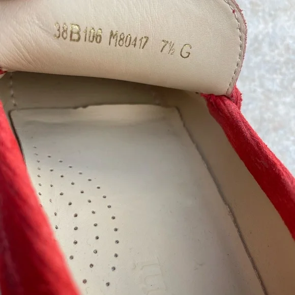 A.TESTONI loafers red